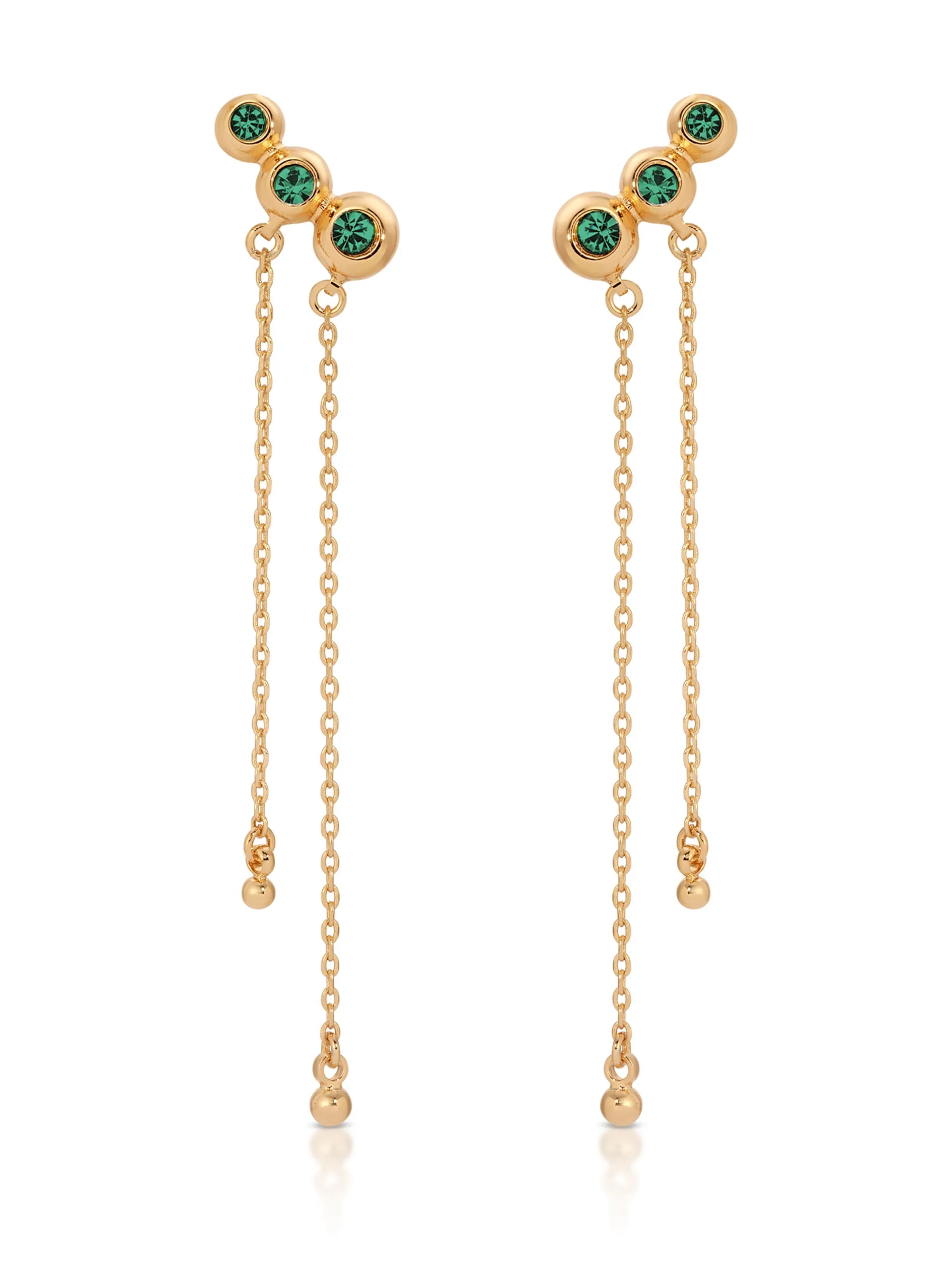 Emerald City Waterfall Earrings sold by ettika