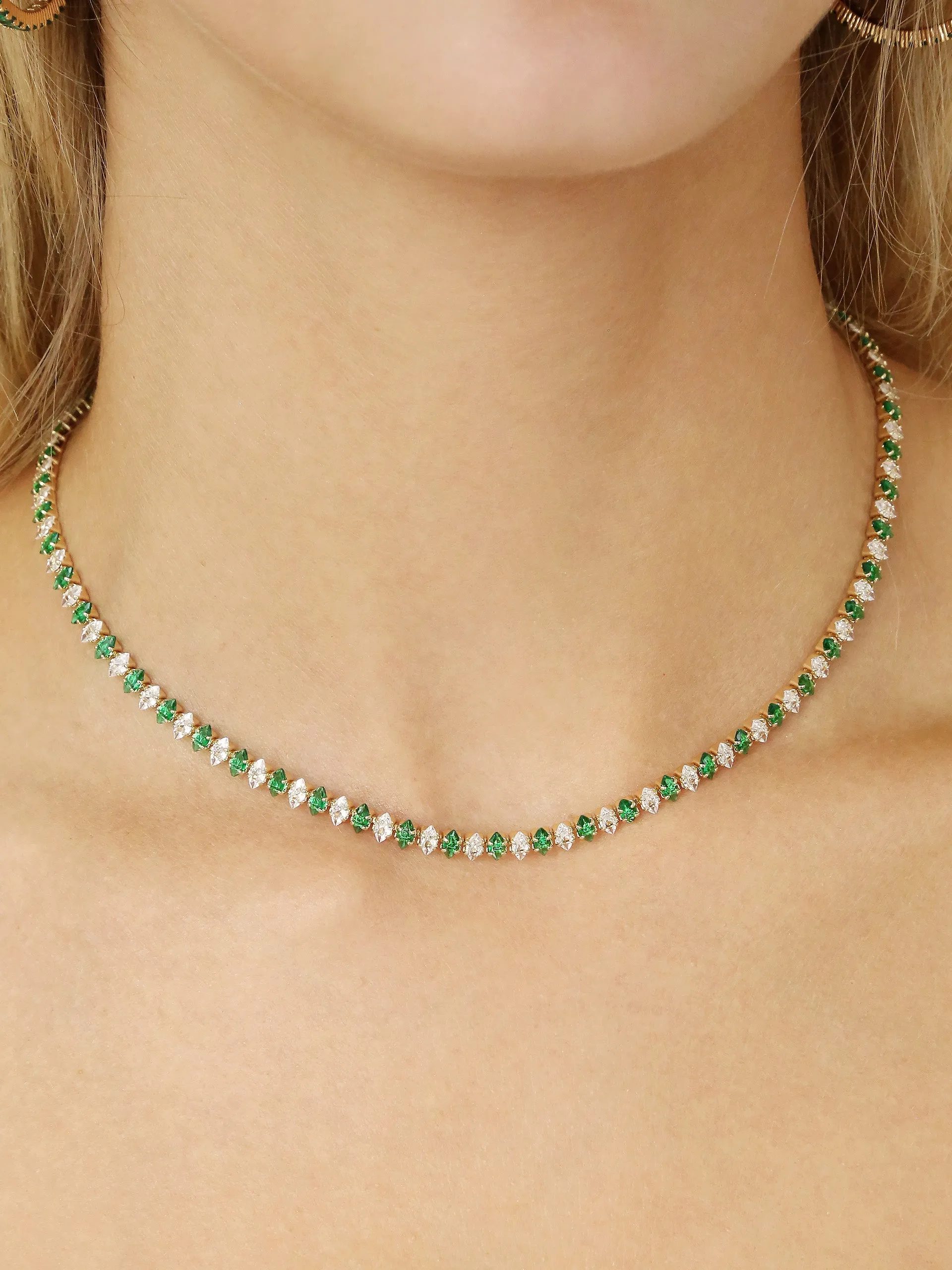 Emerald Marquise Necklace sold by ettika product image thumbnail 2