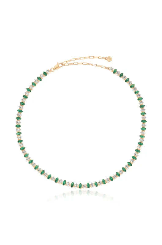Emerald Marquise Necklace sold by ettika