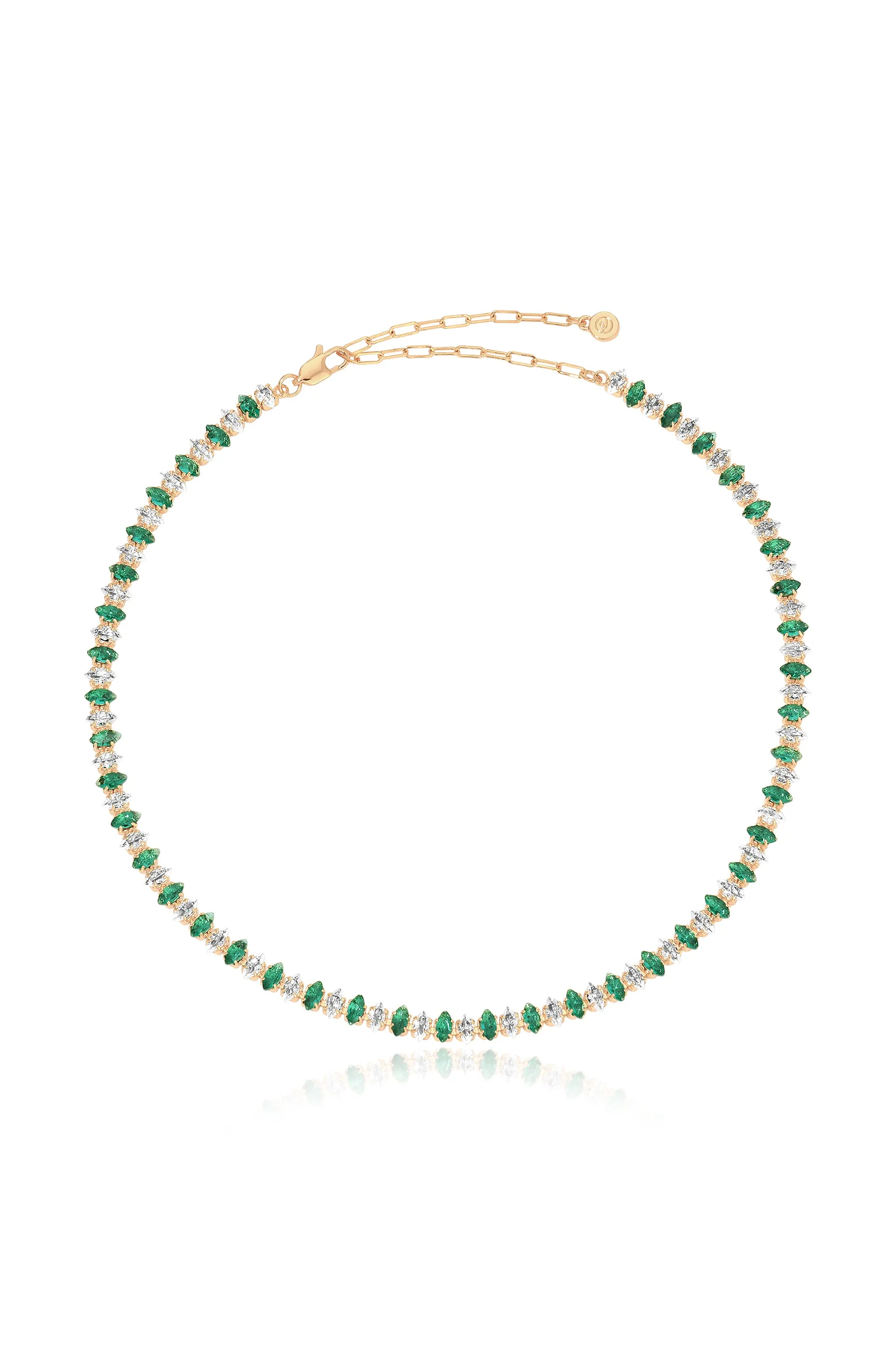 Emerald Marquise Necklace sold by ettika