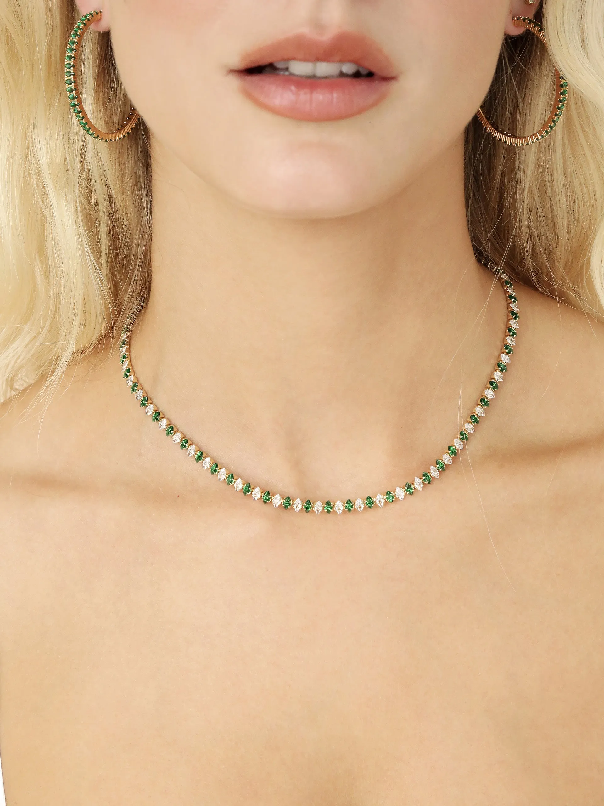 Emerald Marquise Necklace sold by ettika product image thumbnail 4