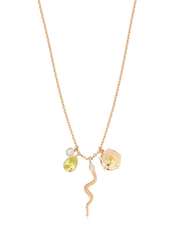 Serpentina Charm Necklace sold by ettika
