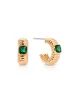 Ribbed Small Hoops sold by ettika