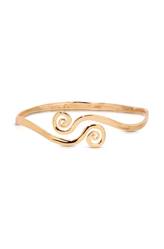 Intertwined Aura Arm Cuff sold by ettika