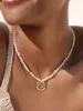 Aura Pearl Necklace sold by ettika
