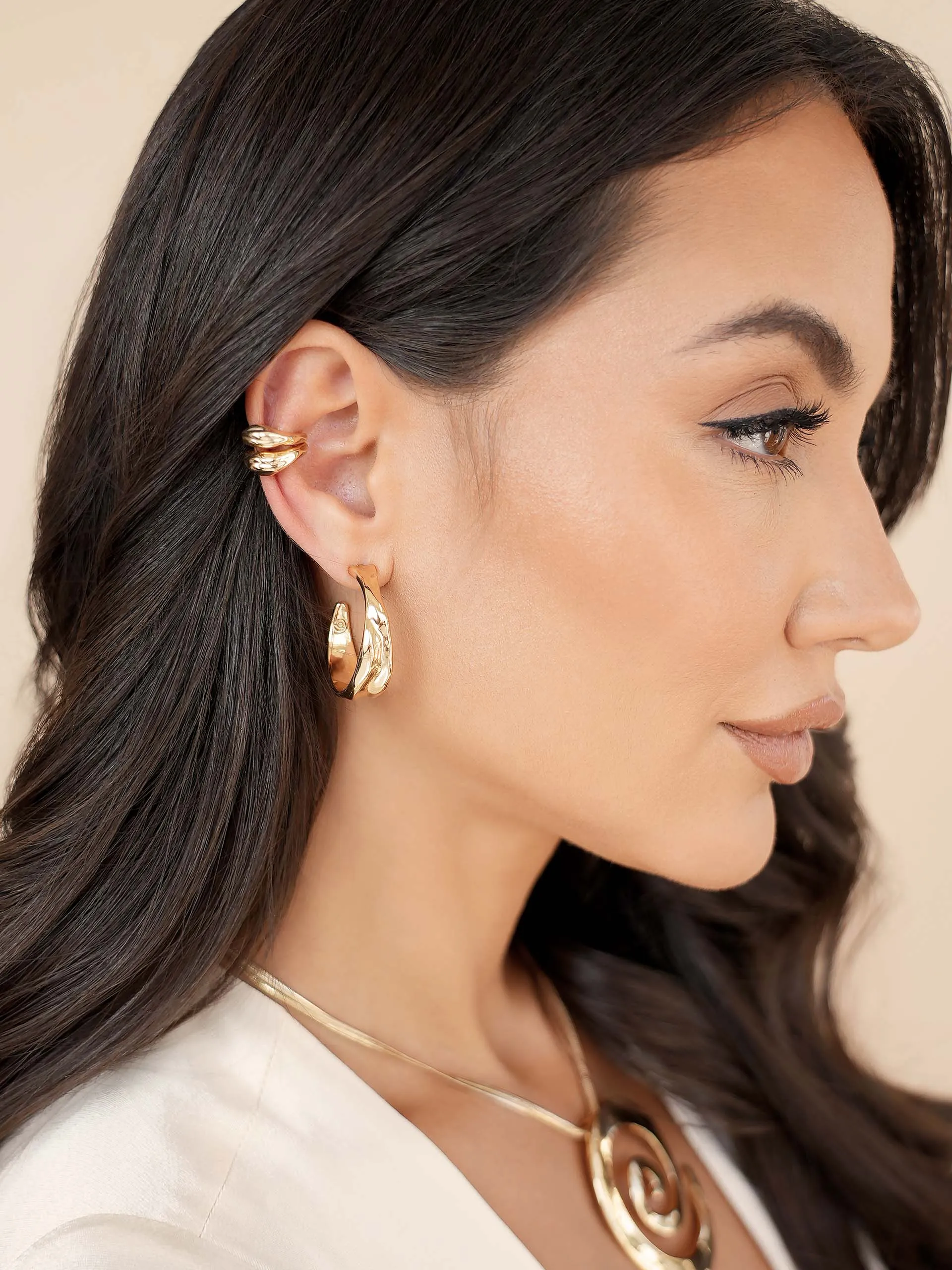 Liquid Luxe Ear Cuff sold by ettika product image thumbnail 5