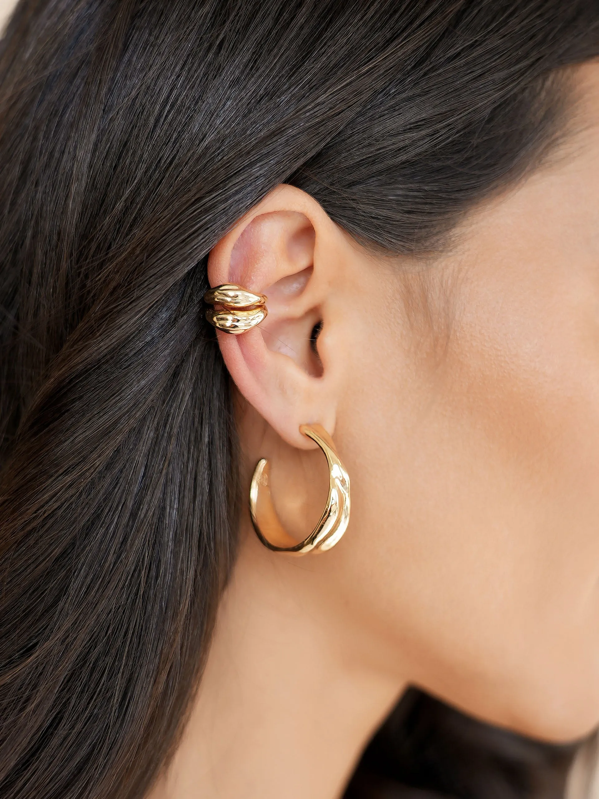 Liquid Luxe Ear Cuff sold by ettika product image thumbnail 2