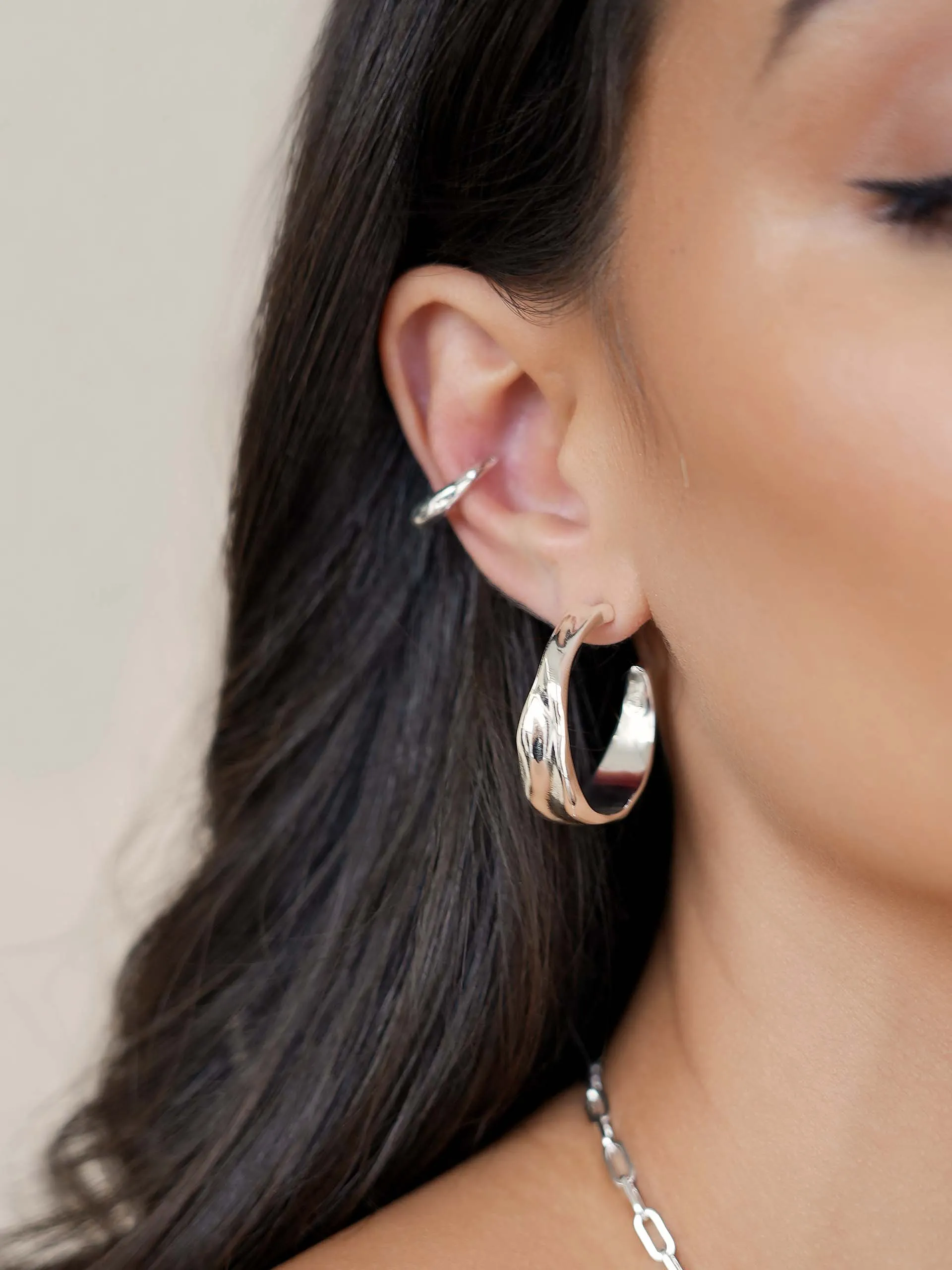 Liquid Luxe Hoops sold by ettika product image thumbnail 5