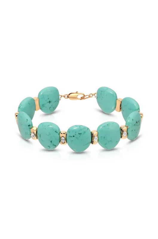 Turquoise Solstice Choker sold by ettika