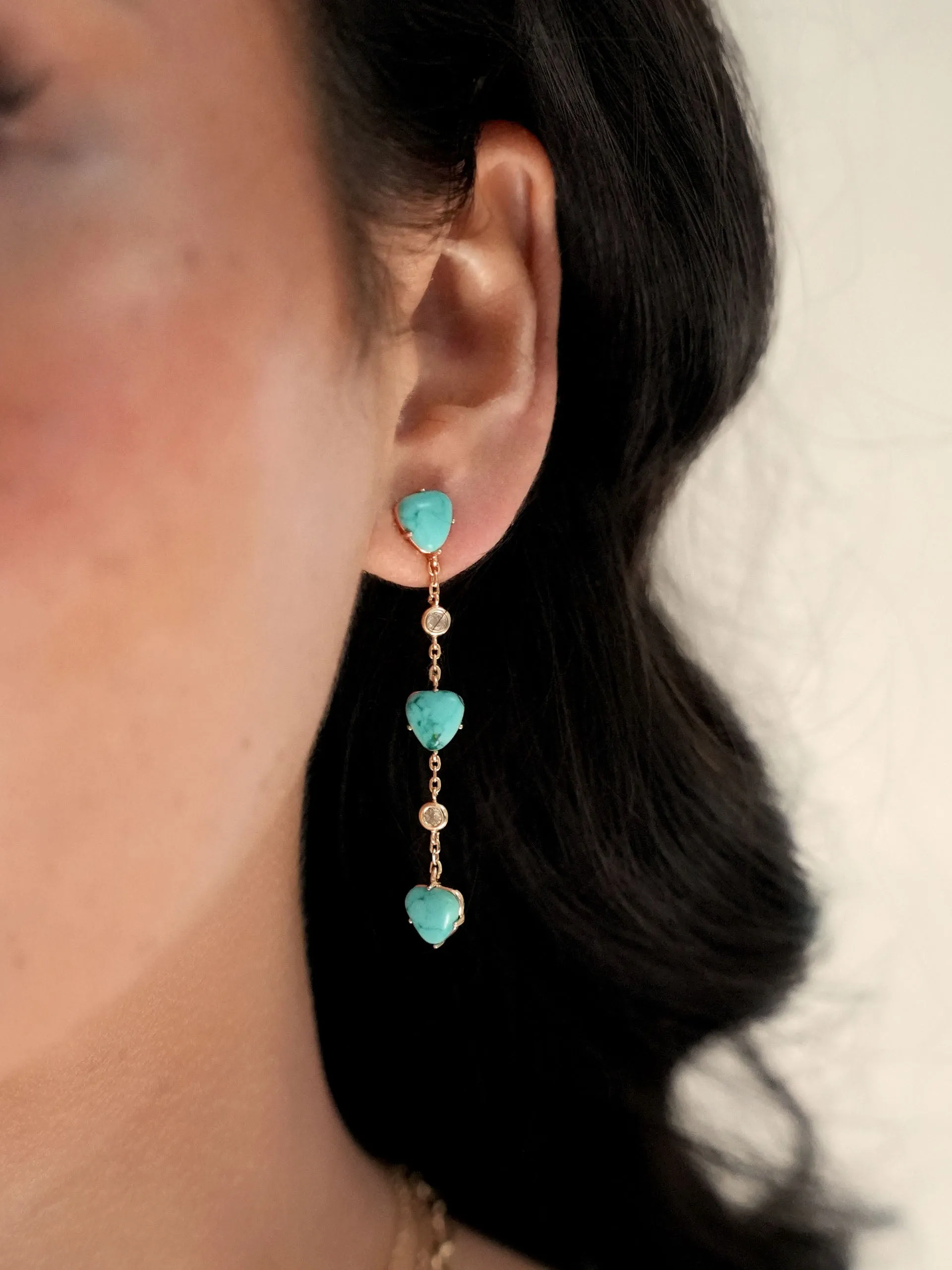 Turquoise Solstice Dangle Earrings sold by ettika product image thumbnail 2