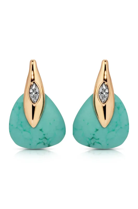 Turquoise Solstice Earrings sold by ettika