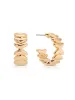 Small Metal Moderna Hoops sold by ettika
