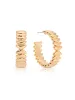 Medium Metal Moderna Hoops sold by ettika