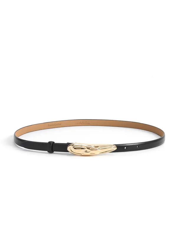 Liquid Luxe Belt in Black sold by ettika