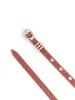 Classic Studded Skinny Belt in Cognac sold by ettika