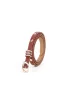 Classic Studded Skinny Belt in Cognac sold by ettika