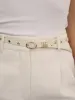 Classic Studded Skinny Belt in Vanilla sold by ettika