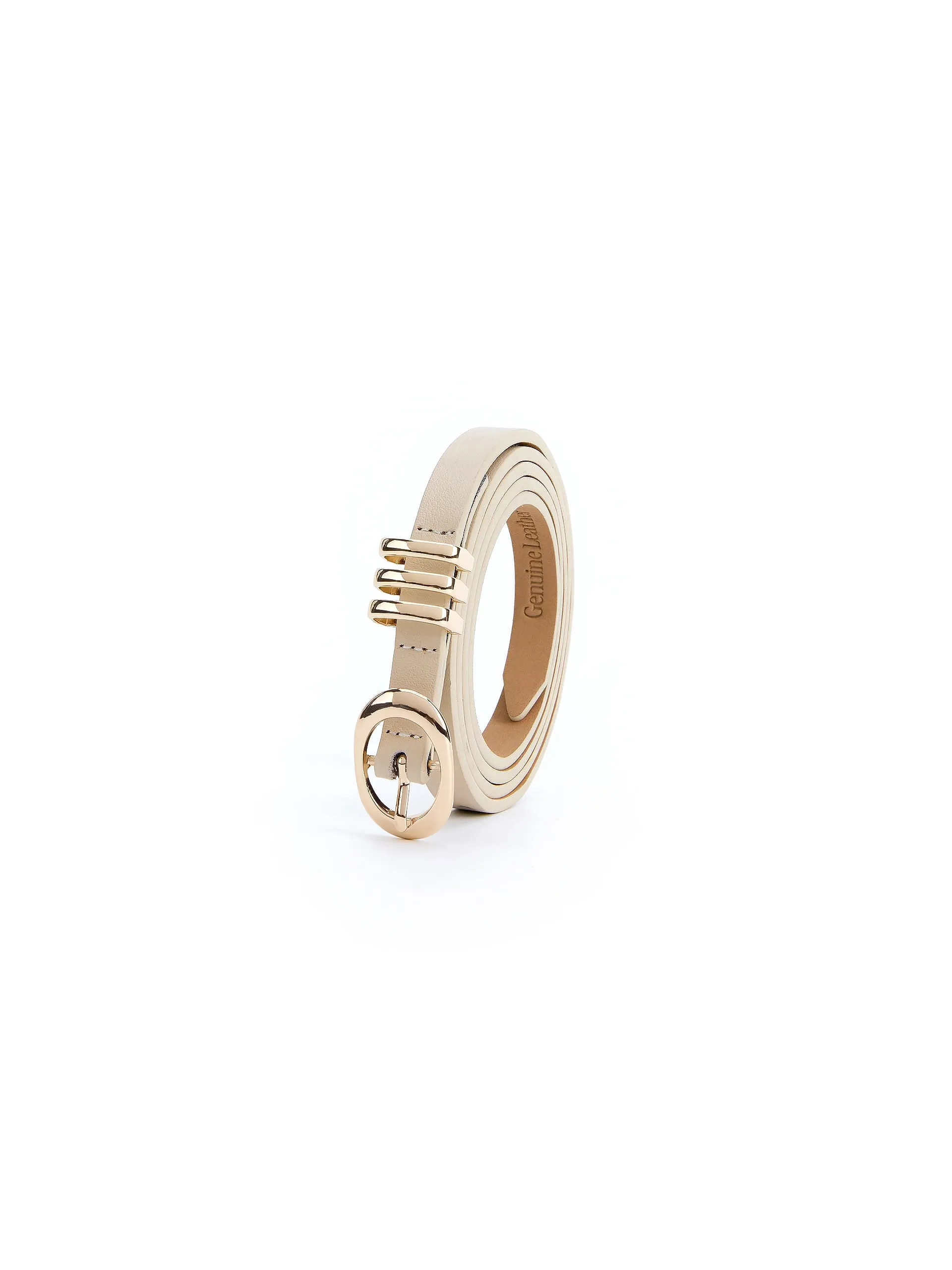 Classic Skinny Belt in Ivory sold by ettika product image thumbnail 3