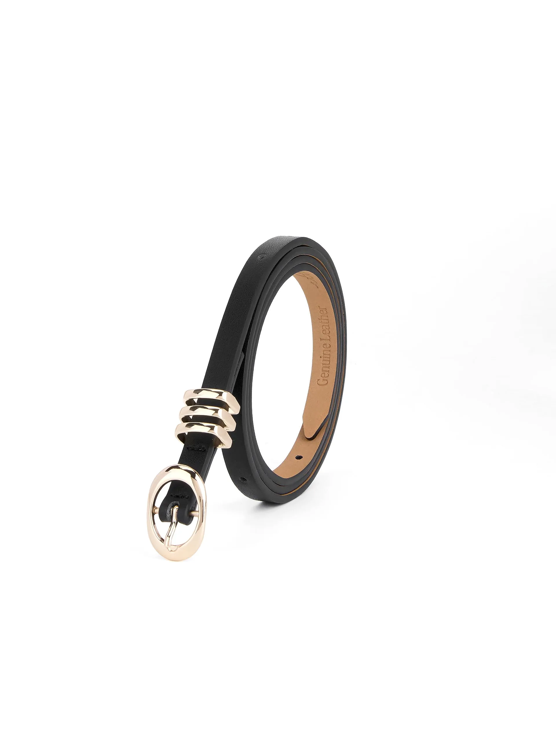 Classic Skinny Belt in Black sold by ettika product image thumbnail 3