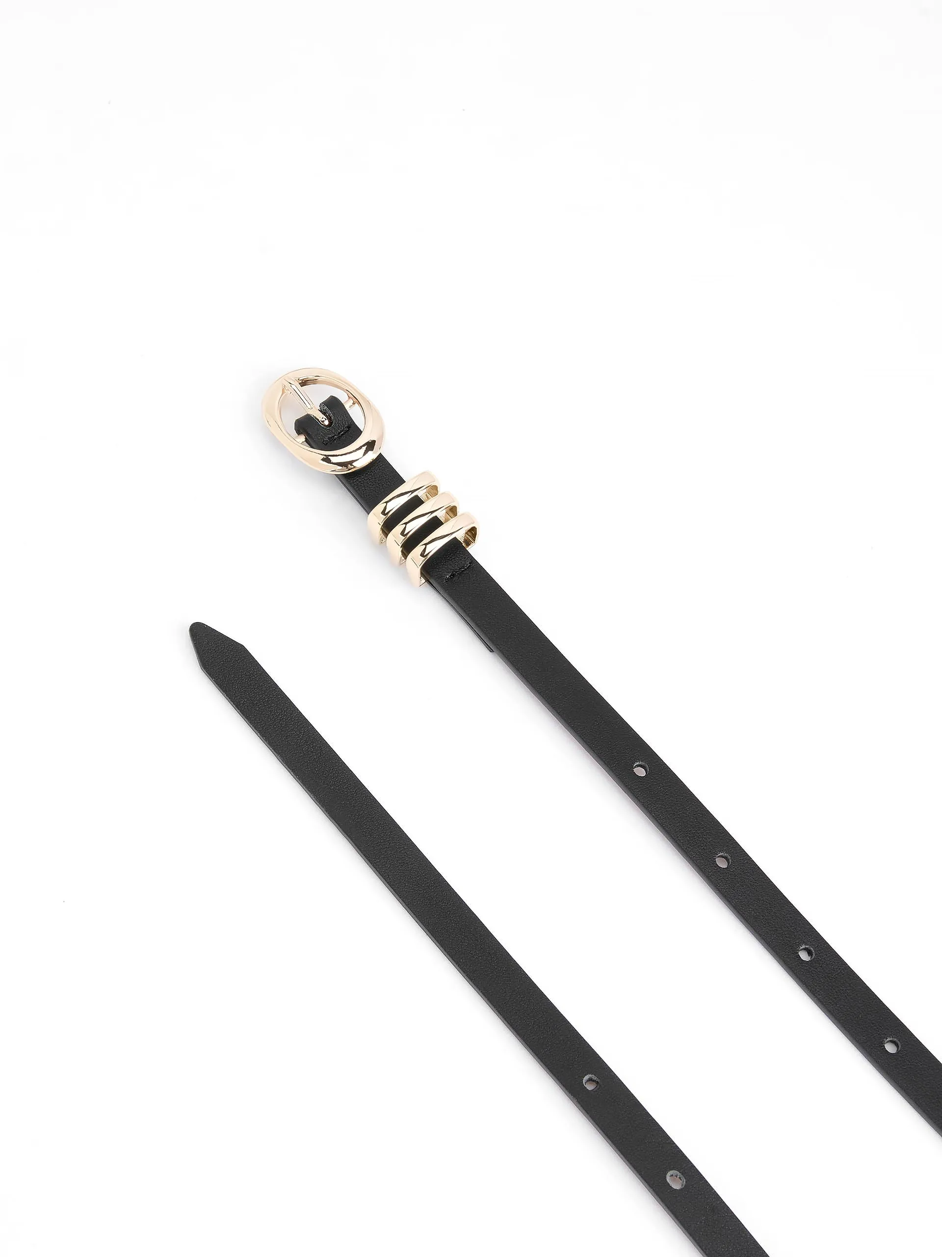 Classic Skinny Belt in Black sold by ettika product image thumbnail 4