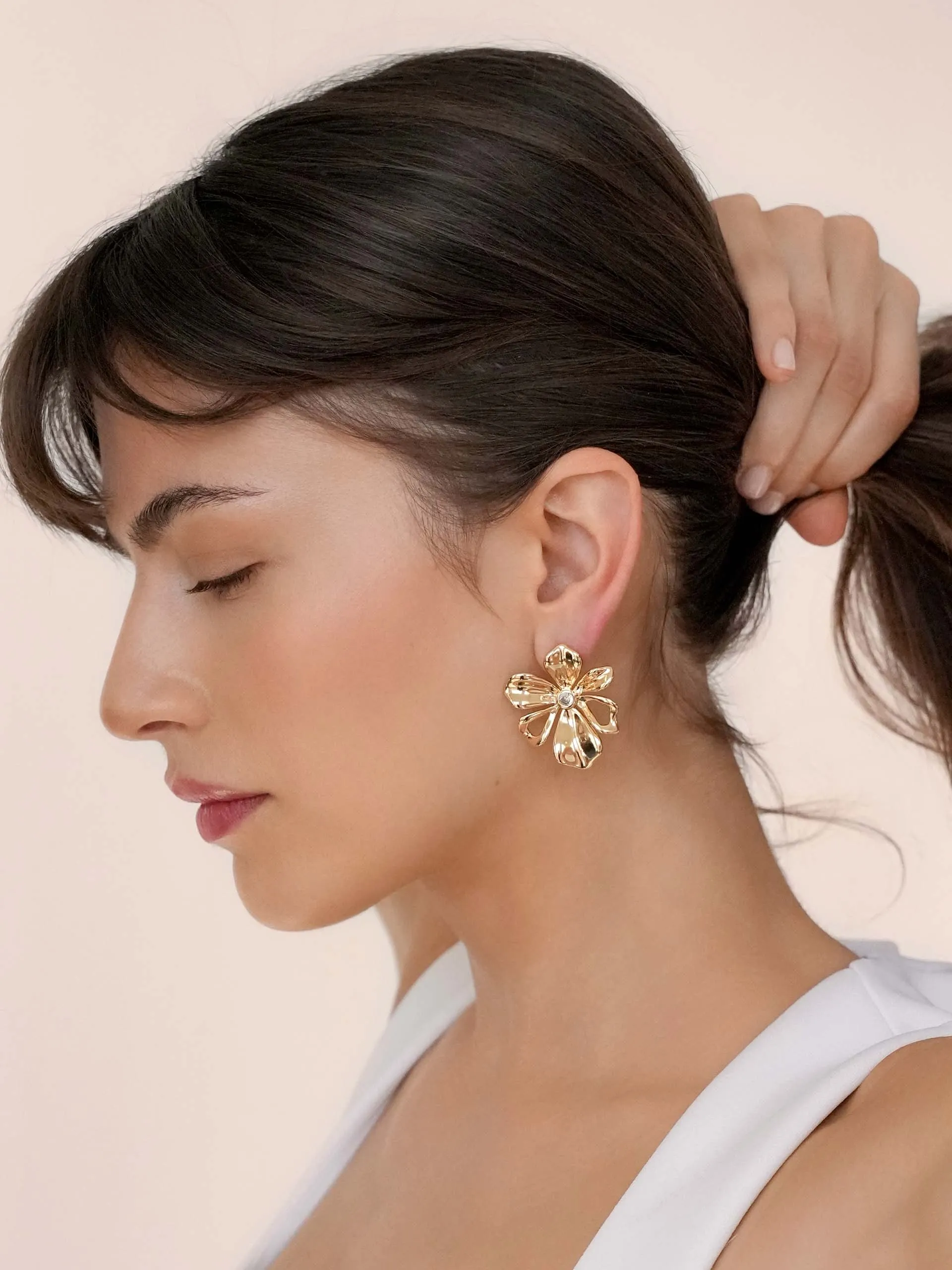 Petals Stud Earrings sold by ettika product image thumbnail 4