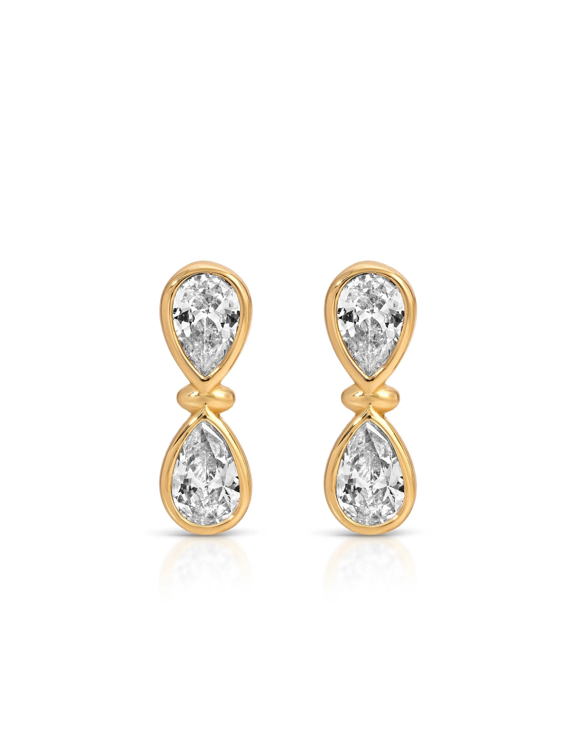 Infinity Crystal Studs sold by ettika