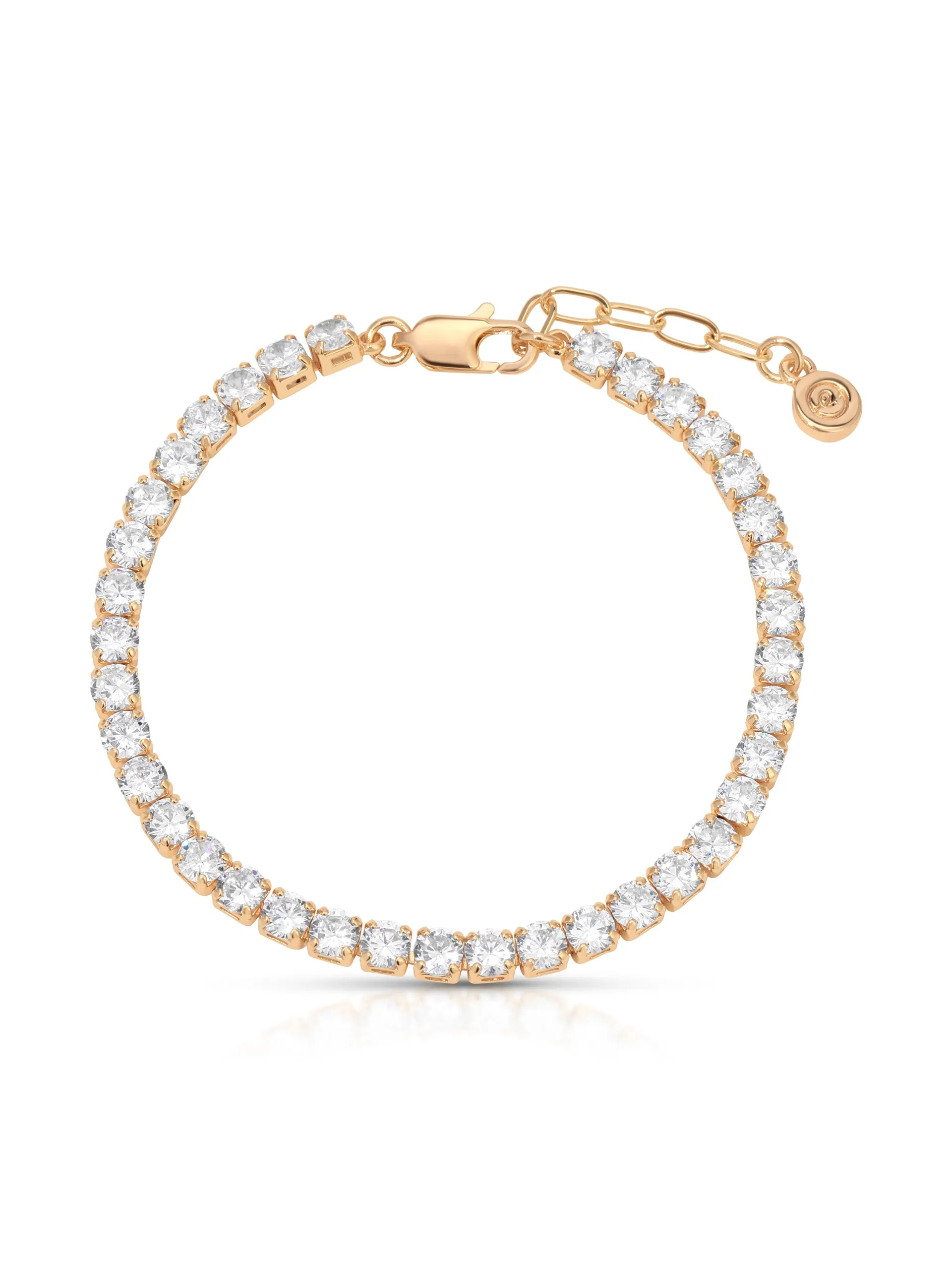 Single Row Tennis Bracelet sold by ettika