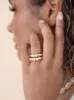 Modern Dome Ring Set sold by ettika