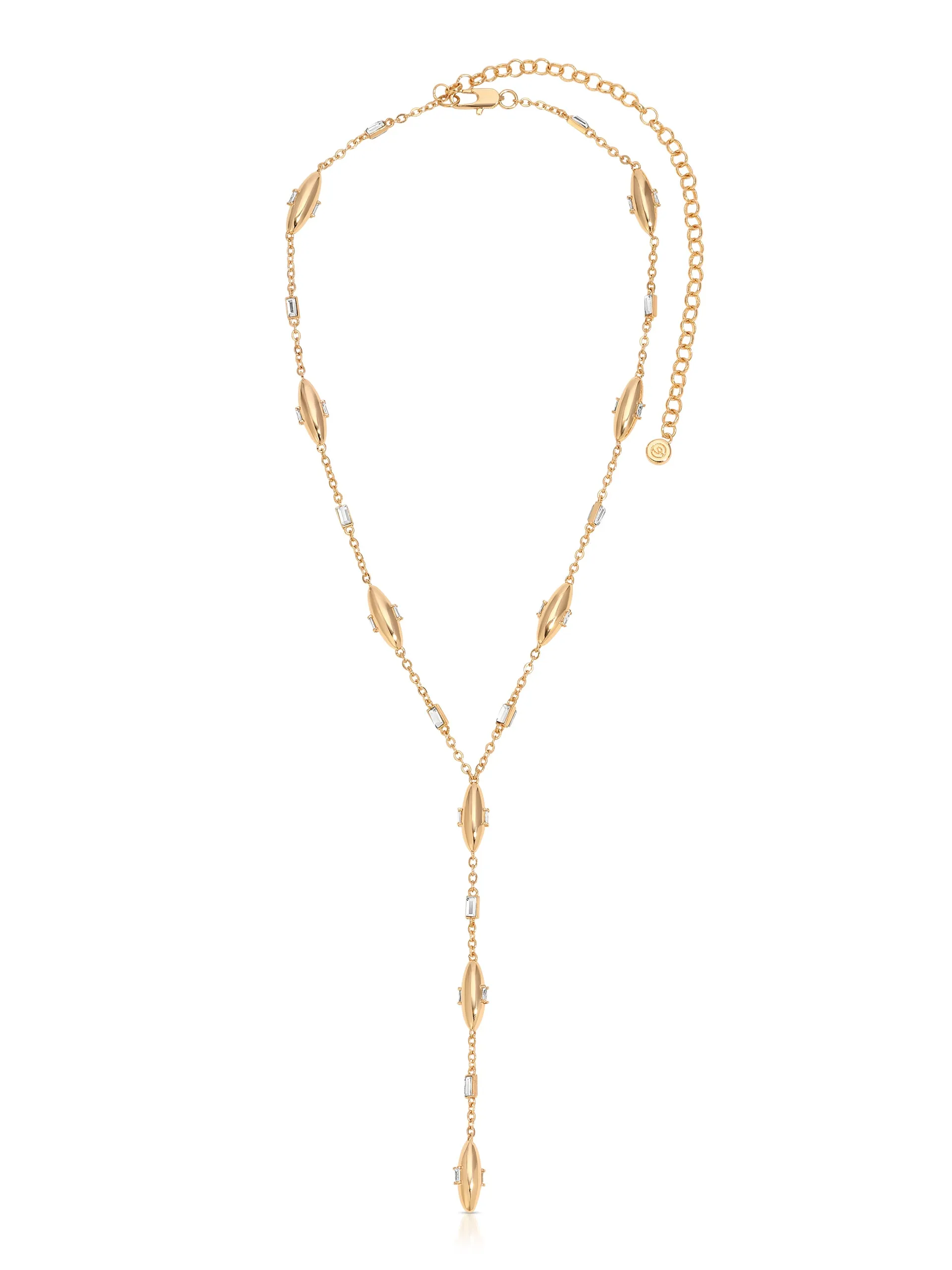 Oval Dome Lariat Necklace sold by ettika product image thumbnail 3