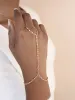 Crystal Dotted Hand Chain sold by ettika