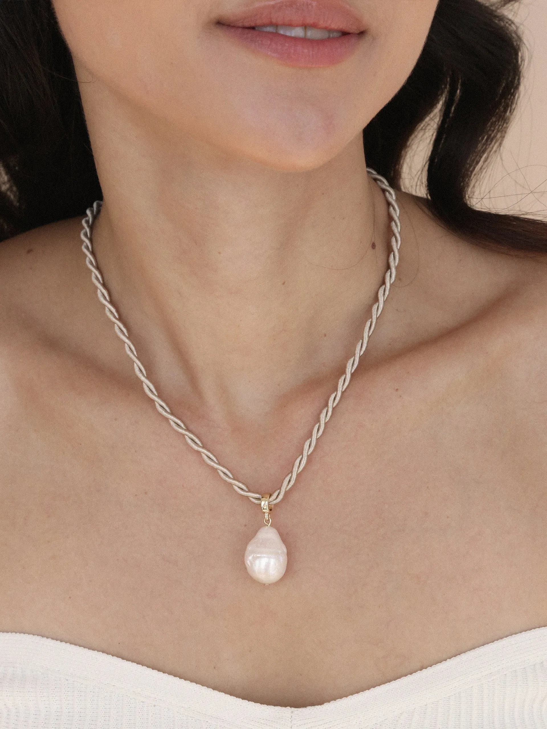 Freshwater Token Necklace sold by ettika product image thumbnail 2