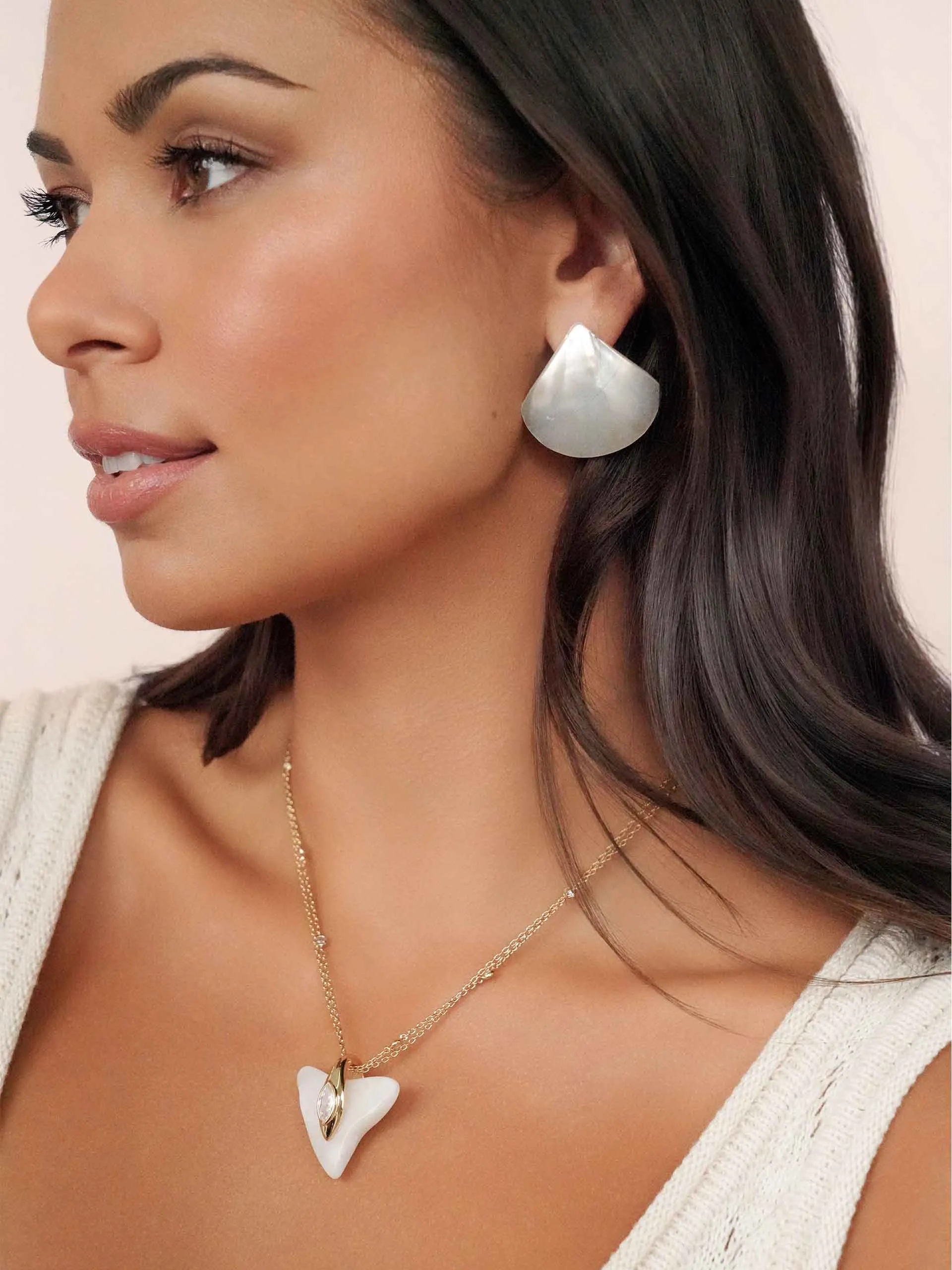 Rising Tide Pearl Studs sold by ettika product image thumbnail 4