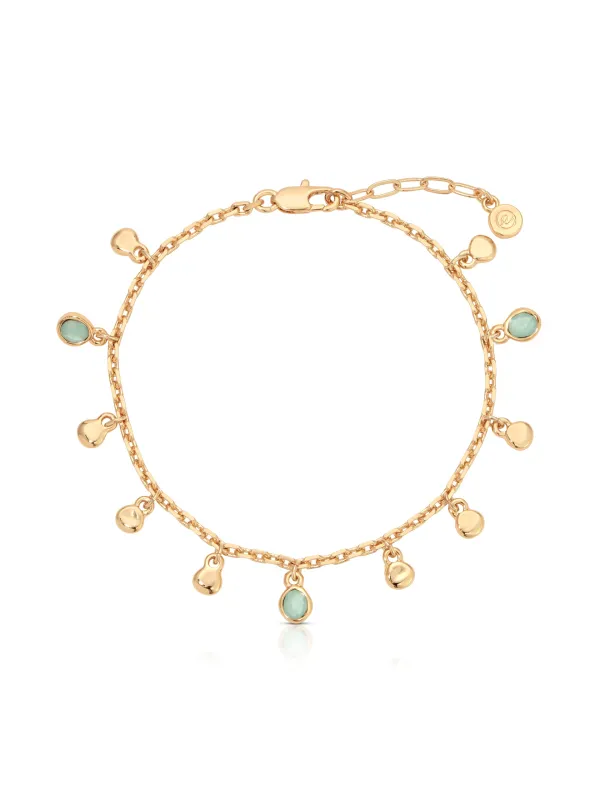 Sea Glass Anklet sold by ettika