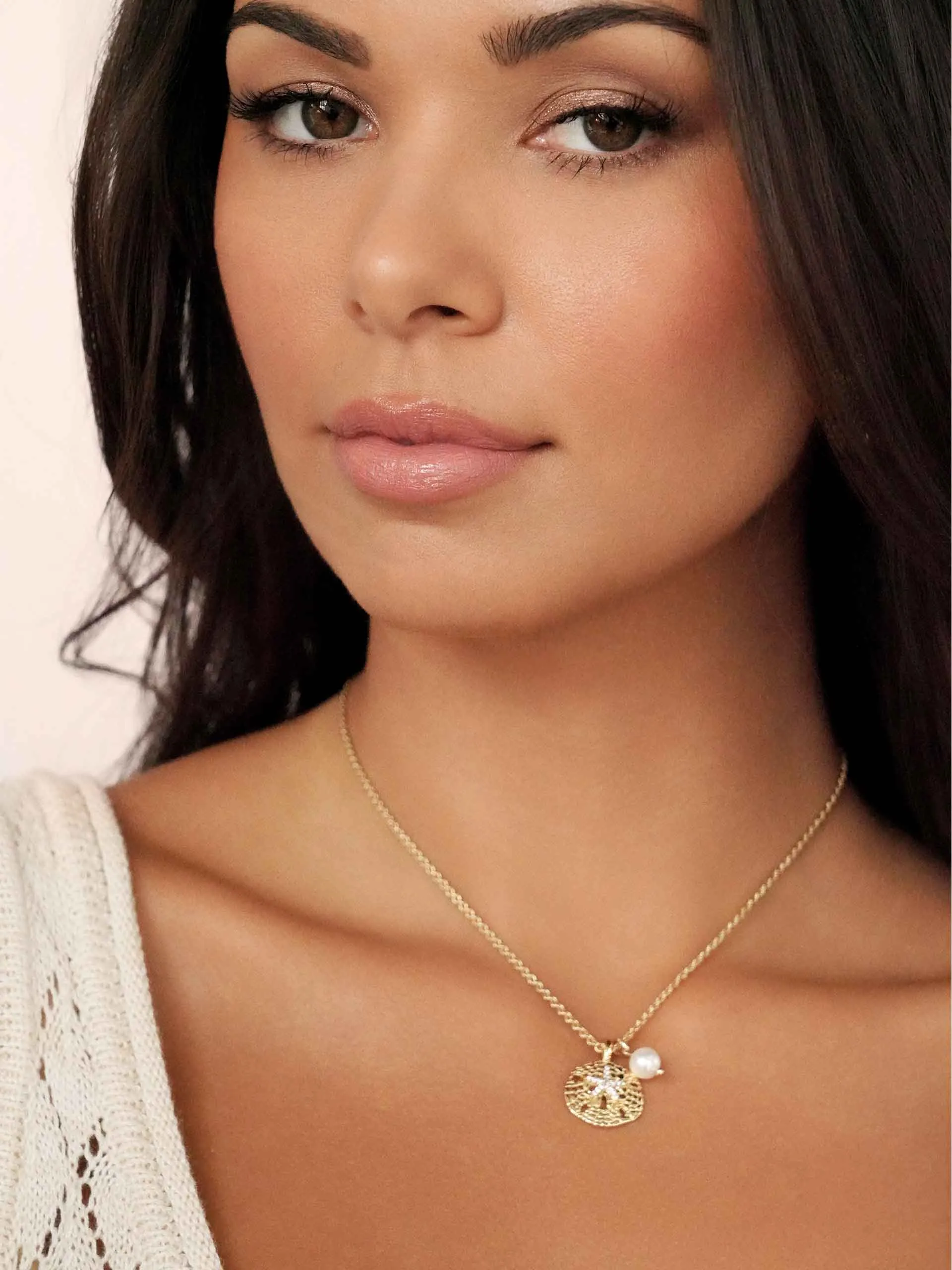 Sand Dollar Charm Necklace sold by ettika product image thumbnail 4