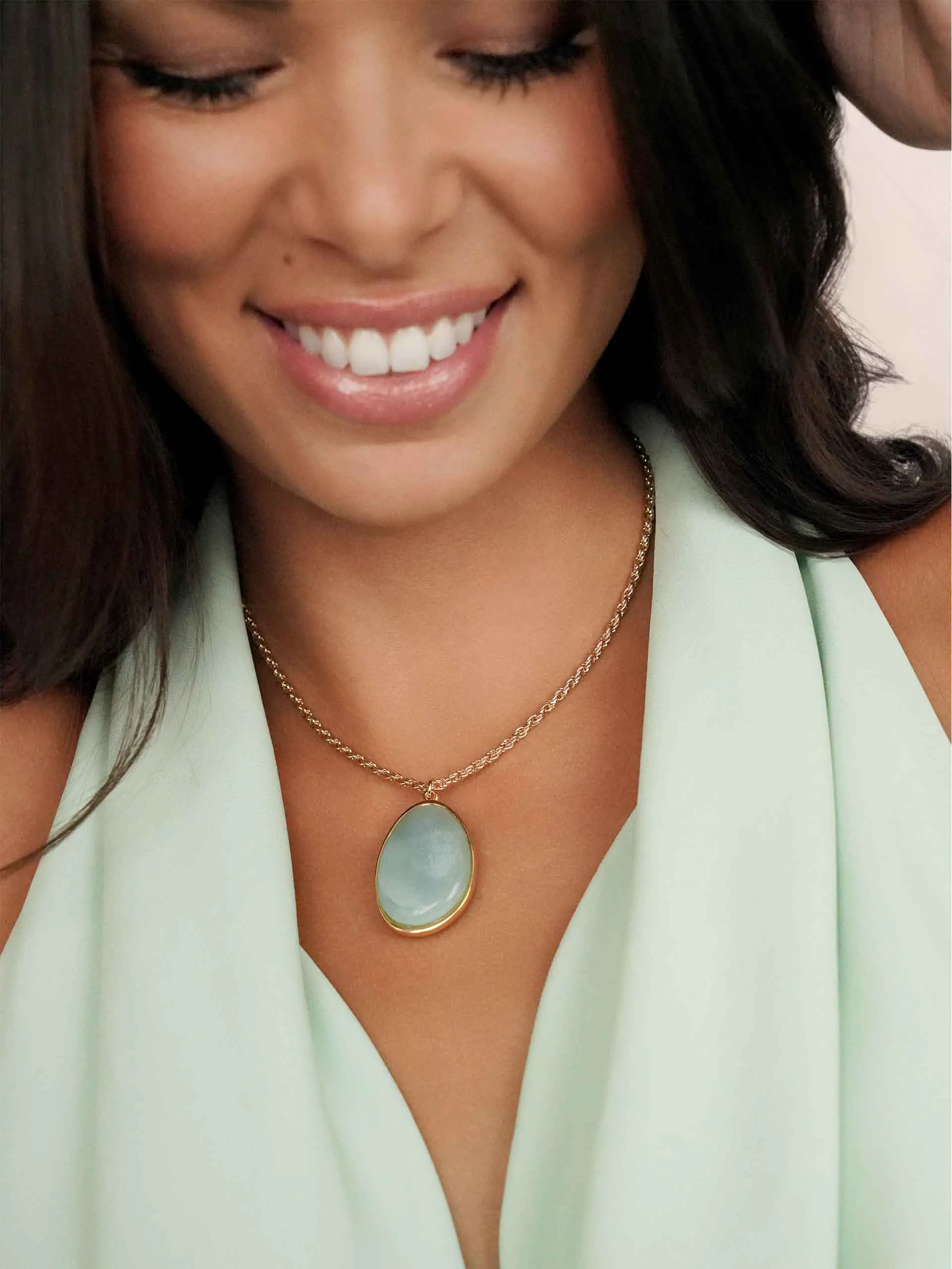 Amazonite Pendant Necklace sold by ettika product image thumbnail 4