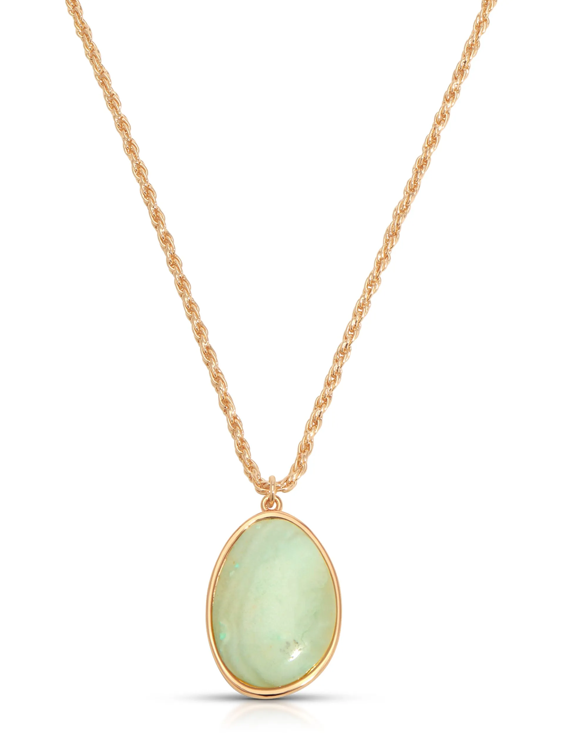 Amazonite Pendant Necklace sold by ettika