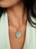 Amazonite Pendant Necklace sold by ettika