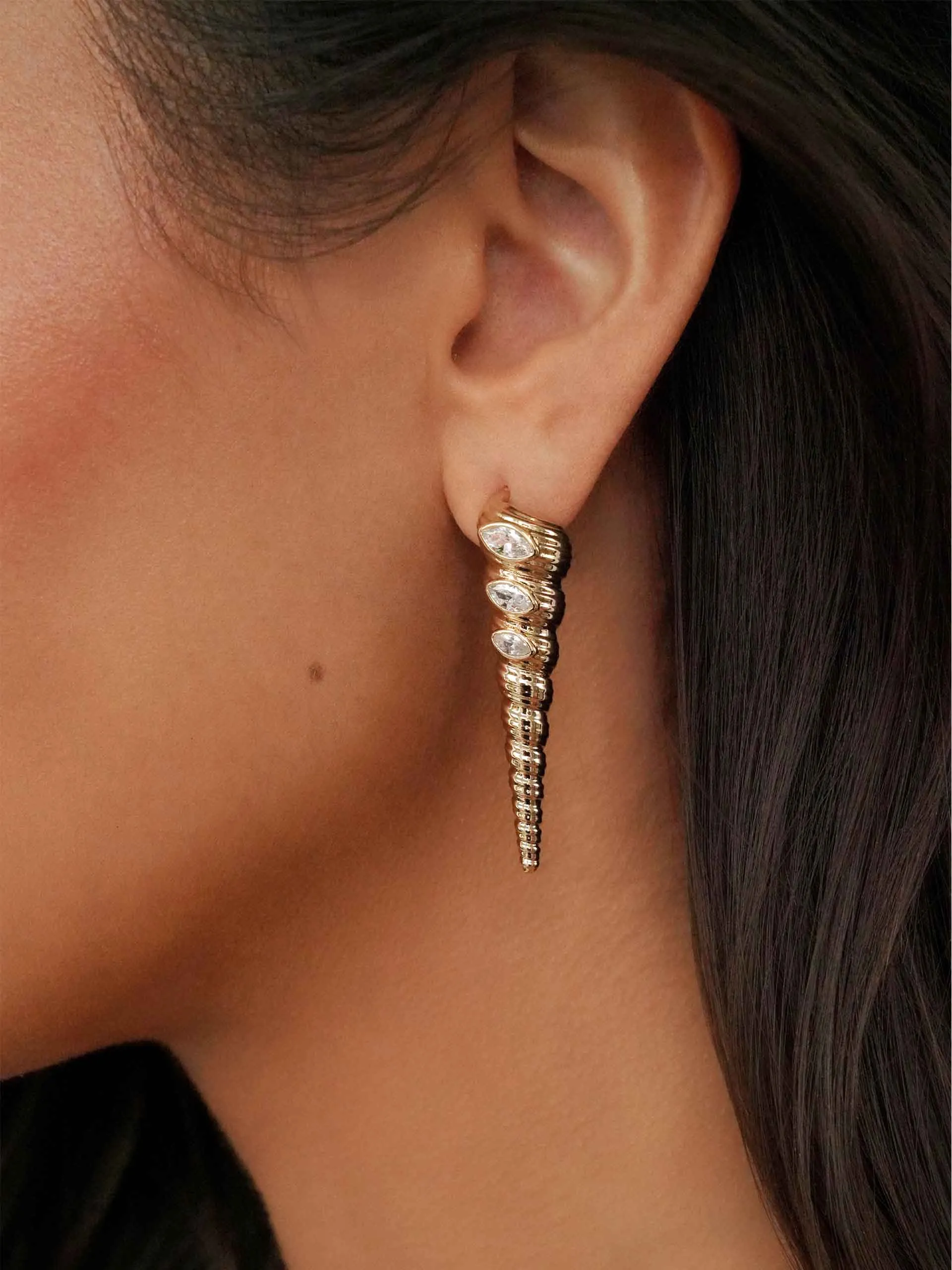 Capri Shell Earrings sold by ettika product image thumbnail 2