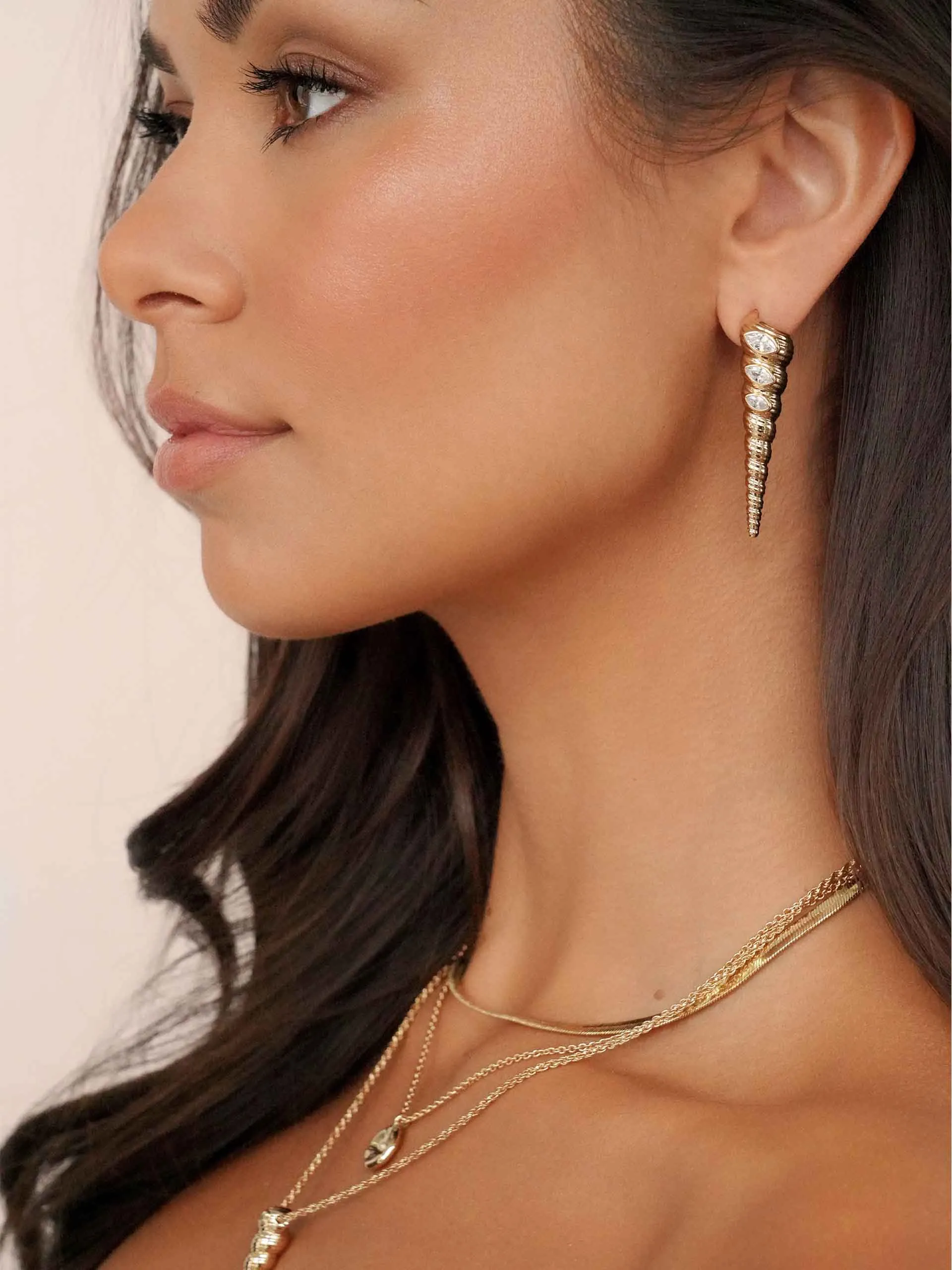 Capri Shell Earrings sold by ettika product image thumbnail 4