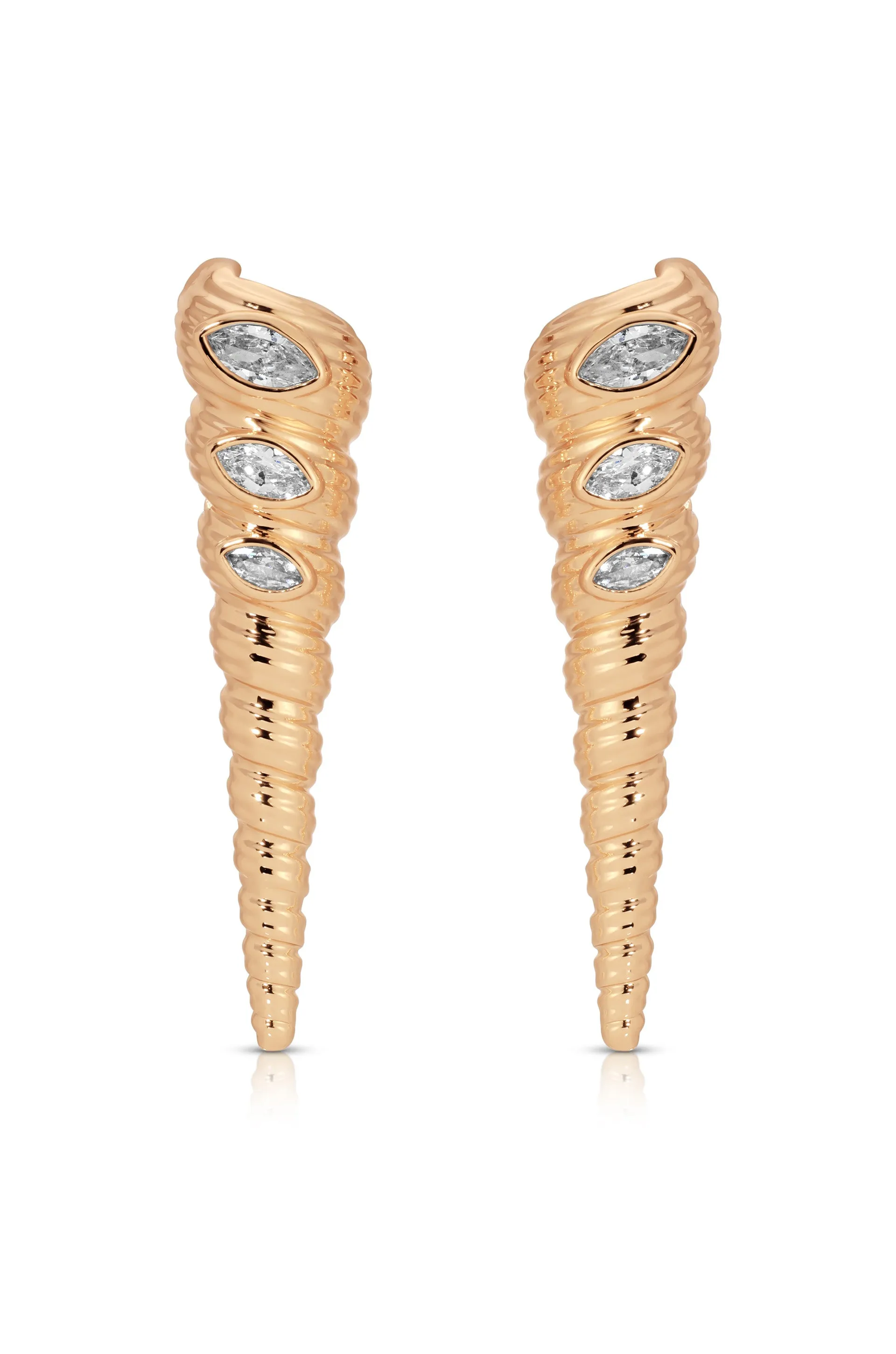 Capri Shell Earrings sold by ettika