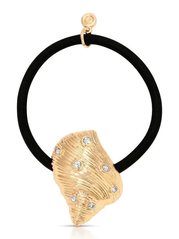 Soleil Shell Hair Tie sold by ettika