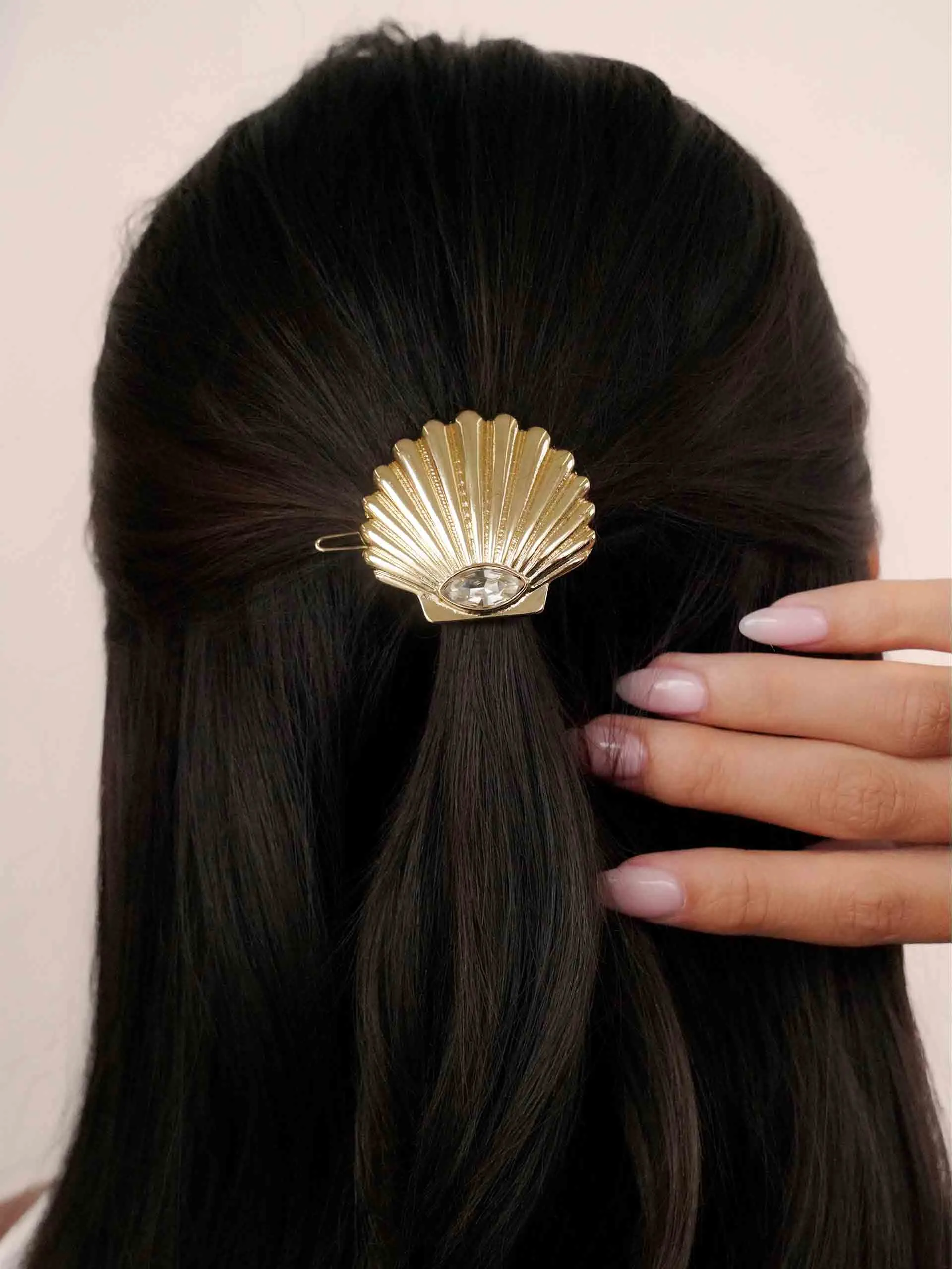 Santorini Shell Barrette sold by ettika product image thumbnail 2