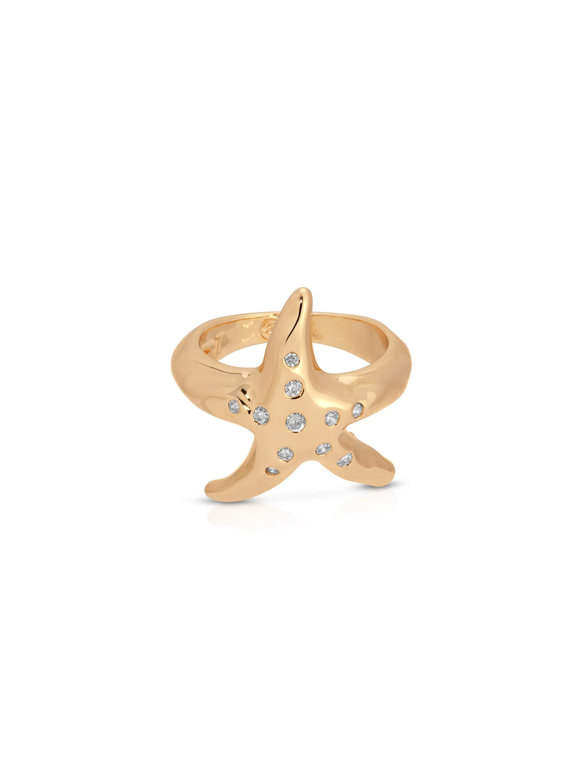 Starfish Luxe Ring sold by ettika
