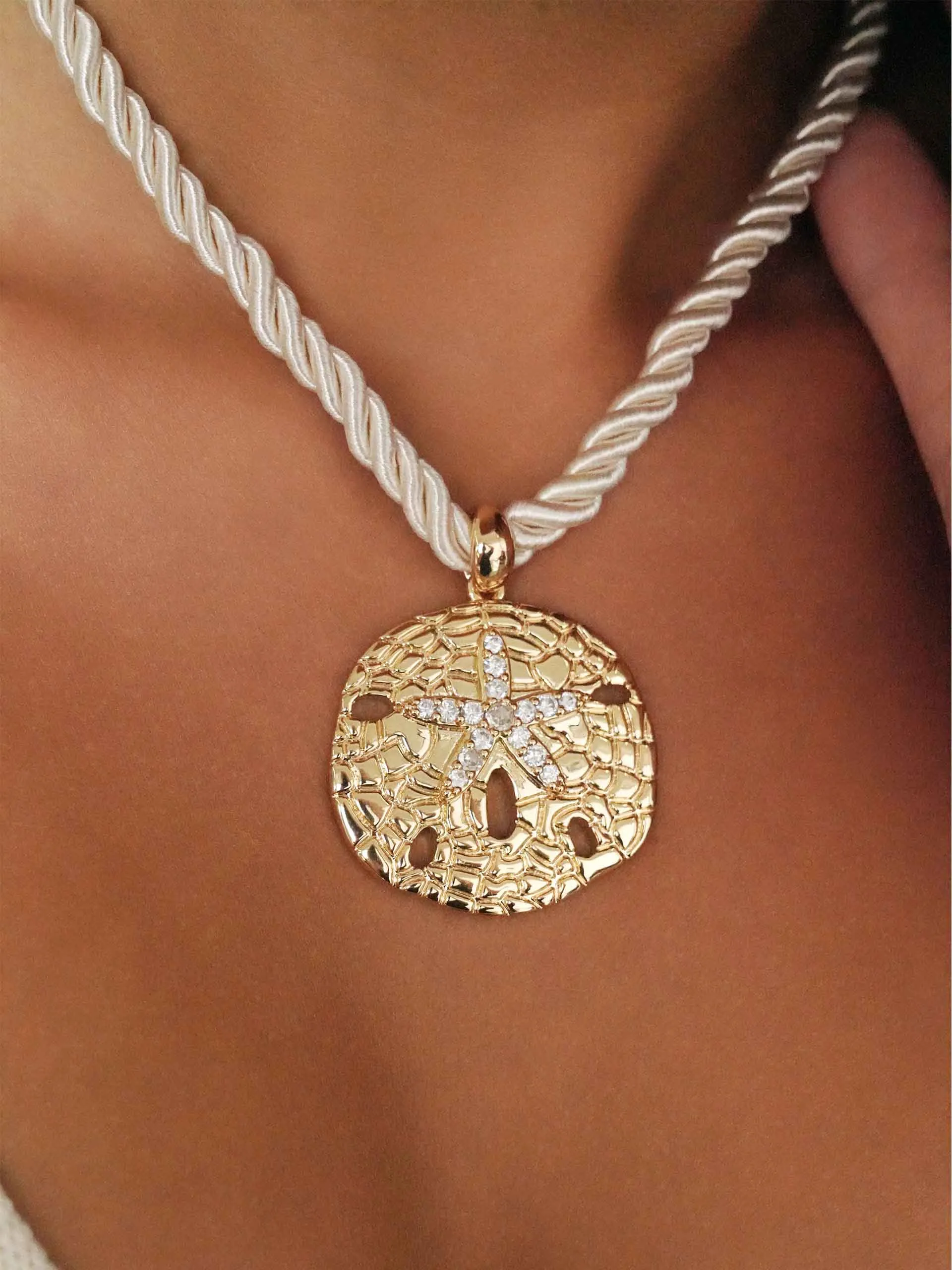 Sand Dollar Pendant Necklace sold by ettika product image thumbnail 2