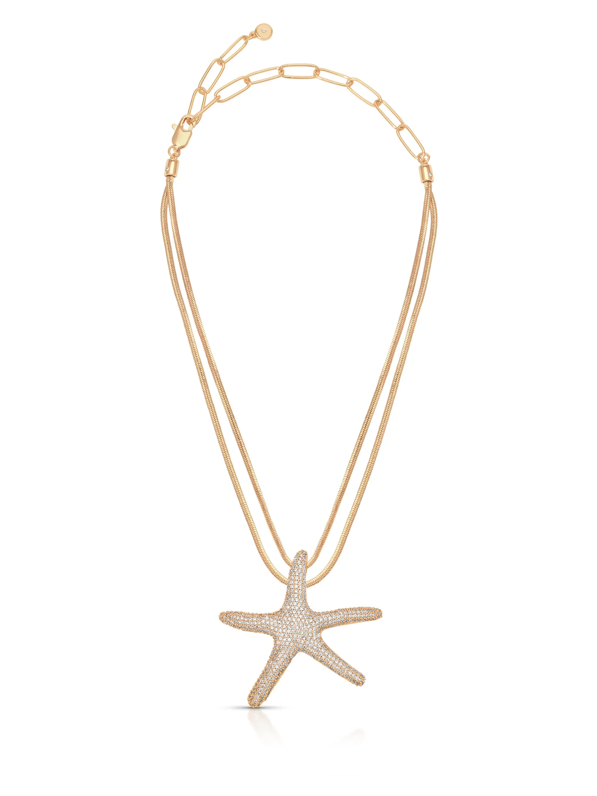 Pavè Starfish Necklace sold by ettika product image thumbnail 3