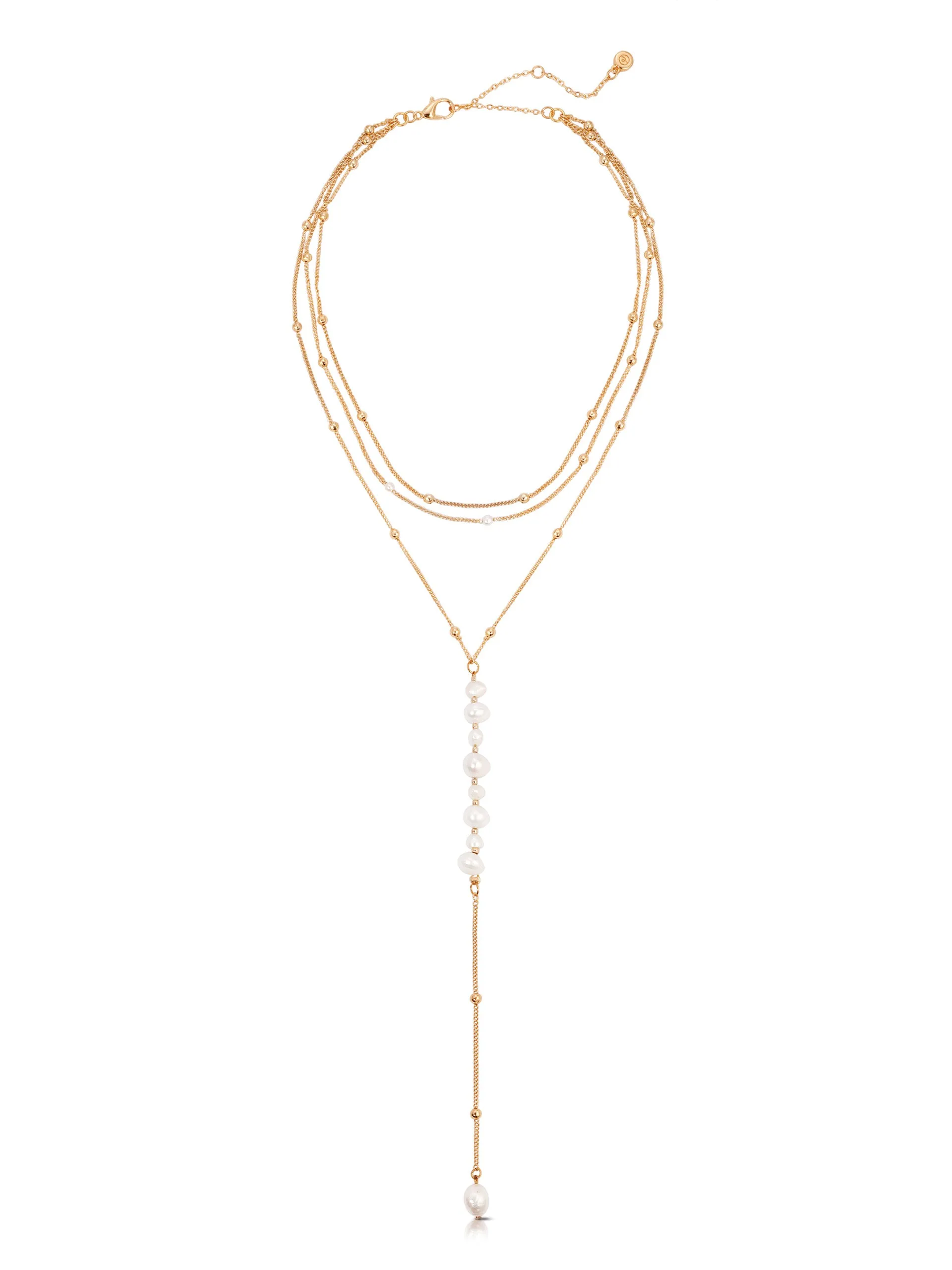 Coastal Pearl Lariat sold by ettika product image thumbnail 3