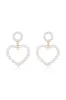 Loving Pearl Heart Earrings sold by ettika