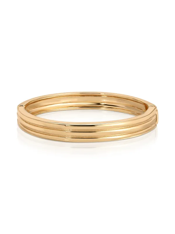 Etched Stacking Bangle sold by ettika