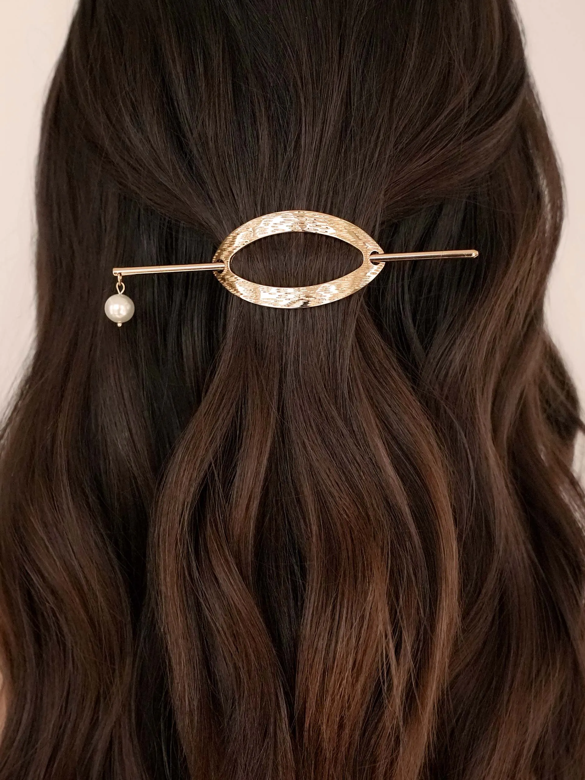 Oval French Barrette sold by ettika product image thumbnail 2
