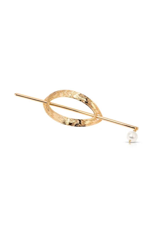 Oval French Barrette sold by ettika